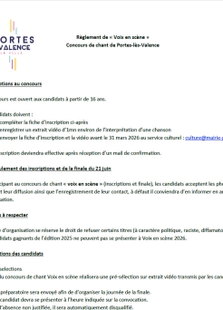 Concours Voix en scène