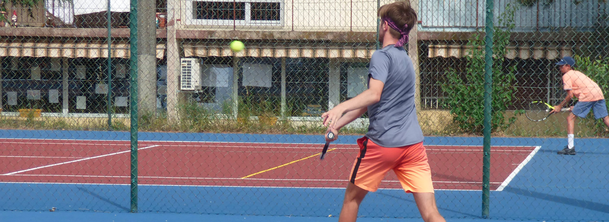 Entrainement de tennis