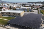Ombrières du parking du complexe sportif