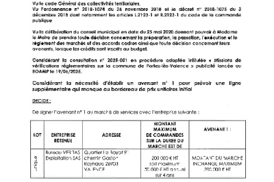 Décision 2026/45 - Signature d'un avenant