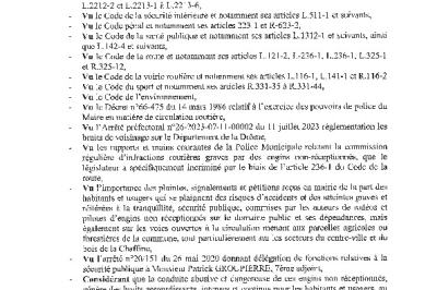 Arrêté 2026/112 - Interdiction engins motorisés