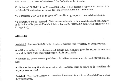 Arrêté 2026/148 - Délégation à un agent