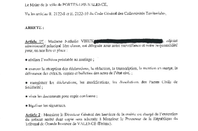 Arrêté 2026/154 - Délégation à un agent