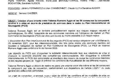 Délibération du 22/12/2025 - Création d'une entente avec VRA, mise en oeuvre prestation de services dans le cadre du PICS