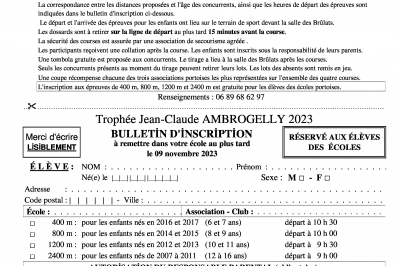 Bulletin Inscription Enfants PLV