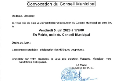 Convocation - CM du 05/06/2026