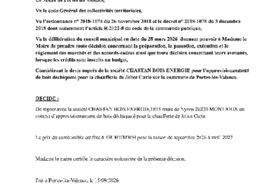 Décision 2026/149 Signature d'un contrat
