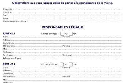 Inscriptions scolaires 2024-2025