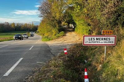 Route des Mernes : 50 km/h