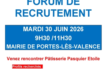 Recrutement pour la Pâtisserie Pasquier
