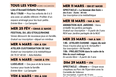 Actualités de la MJC