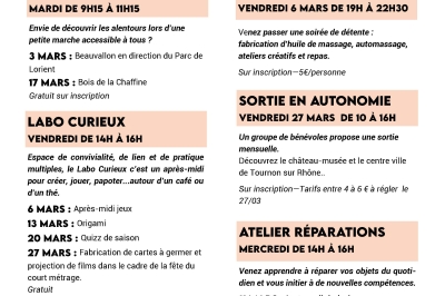 Actualités de la MJC
