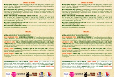 Programme verso semaine verte 2026