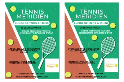Séances d'essai Tennis Méridien