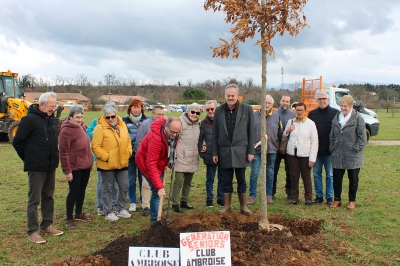 Le club Croizat plante un arbre