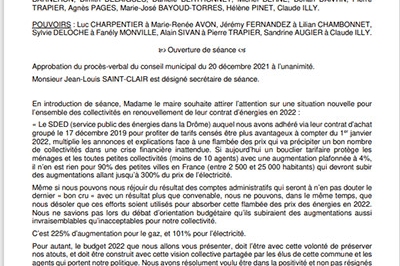 Conseil municipal du 12-02-2022