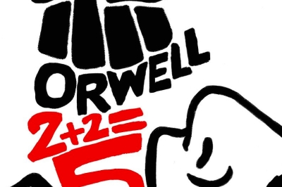 Affiche : Orwel : 2+2=5