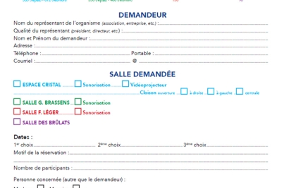 Formulaire de location de salle  (format PDF)